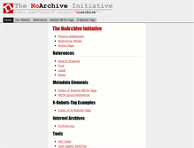 Tablet Screenshot of noarchive.net